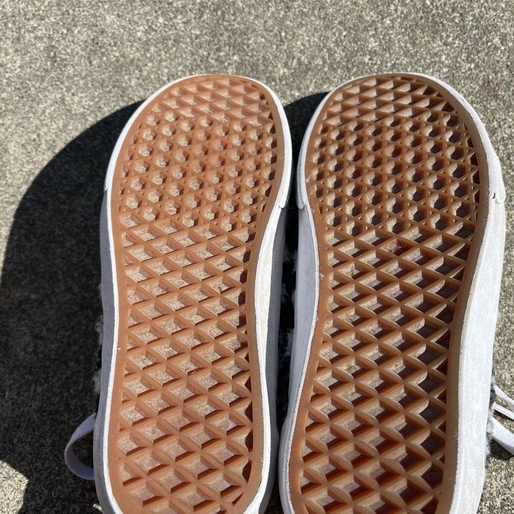Vans old skool sneakers 6.5 sherpa checkered plaid skate grunge alternative punk - Picture 3 of 6